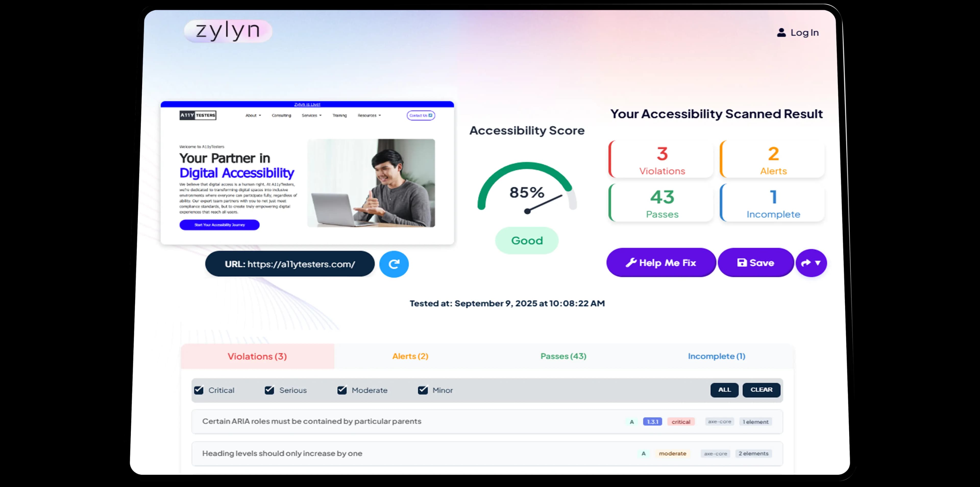 Zylyn website preview