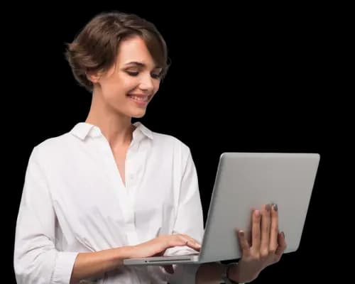 Person using a laptop running the Zylyn audit