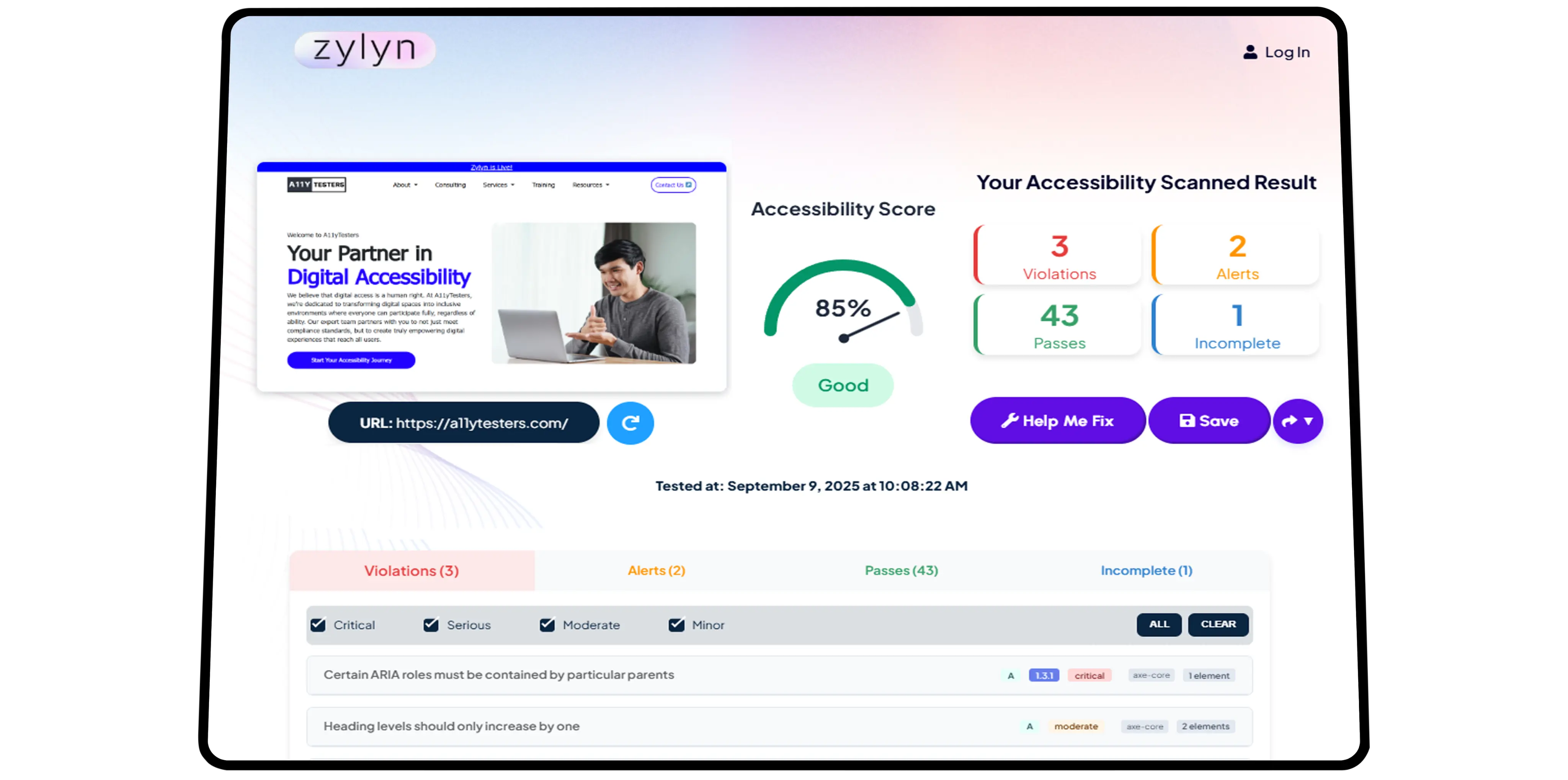  zylyn website preview images